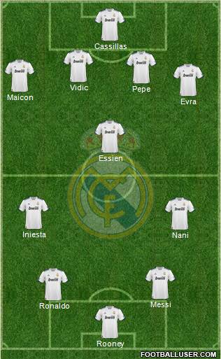Real Madrid C.F. Formation 2011