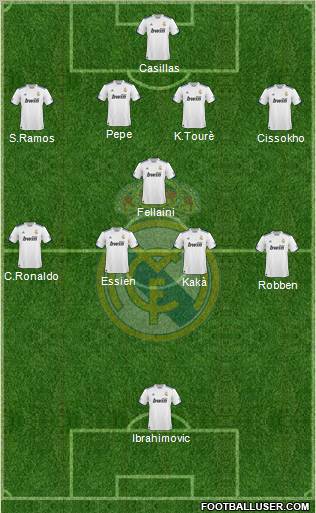 Real Madrid C.F. Formation 2011