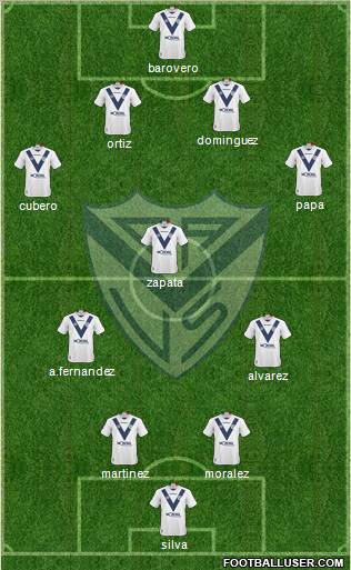 Vélez Sarsfield football formation