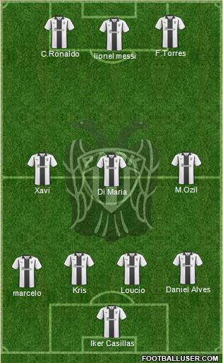 AS PAOK Salonika football formation