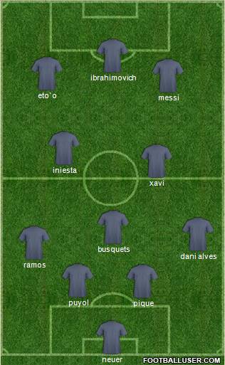 Pro Evolution Soccer Team Formation 2011