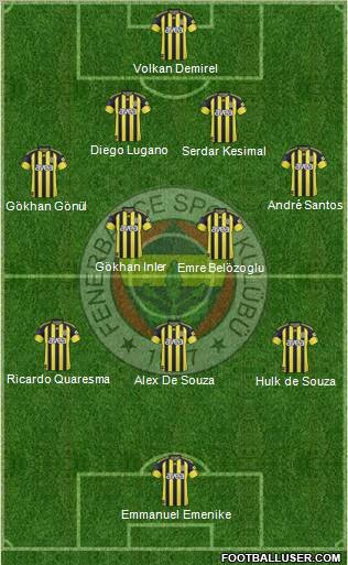 Fenerbahçe SK Formation 2011