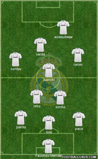 Real Madrid C.F. Formation 2011