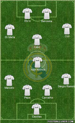 Real Madrid C.F. Formation 2011