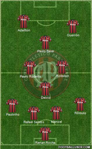 C Atlético Paranaense Formation 2011