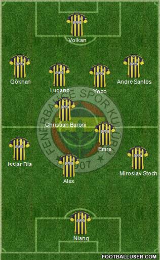 Fenerbahçe SK Formation 2011