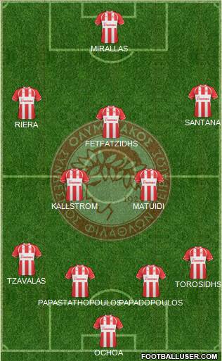 Olympiakos SF Piraeus Formation 2011