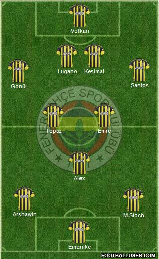 Fenerbahçe SK Formation 2011