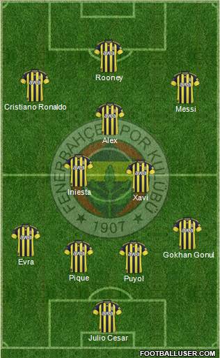 Fenerbahçe SK Formation 2011