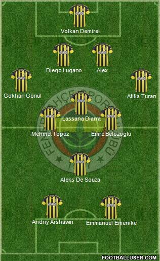 Fenerbahçe SK Formation 2011