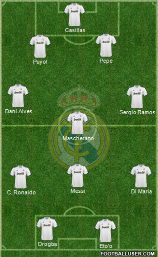 Real Madrid C.F. Formation 2011
