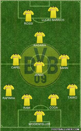 Borussia Dortmund Formation 2011