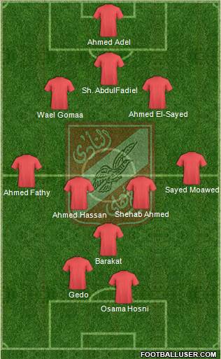 Al-Ahly Sporting Club Formation 2011