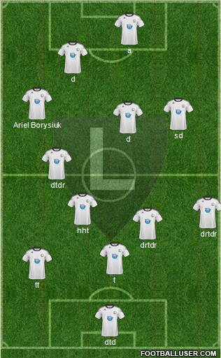 Legia Warszawa Formation 2011