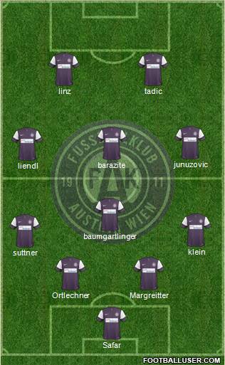FK Austria Wien Formation 2011