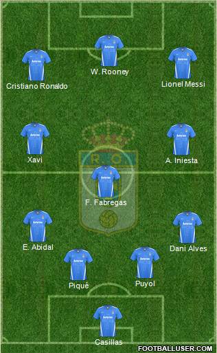 Real Oviedo S.A.D. football formation