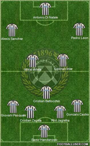 Udinese Formation 2011