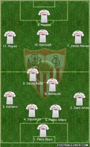 Sevilla F.C., S.A.D. Formation 2011