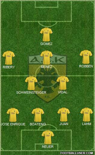 AEK Athens Formation 2011