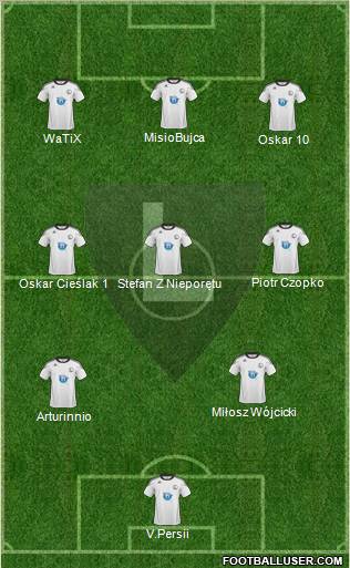 Legia Warszawa Formation 2011