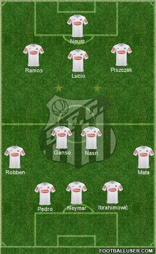 Santos FC Formation 2011