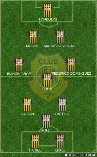 Olimpo de Bahía Blanca football formation