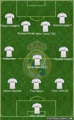 Real Madrid C.F. Formation 2011