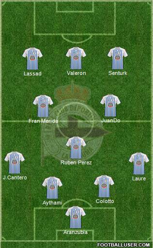 R.C. Deportivo de La Coruña S.A.D. Formation 2011