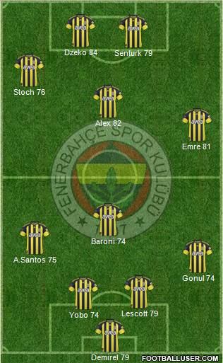 Fenerbahçe SK Formation 2011