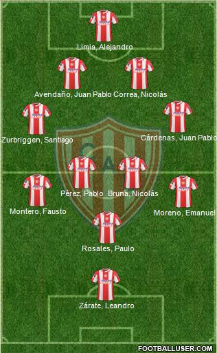 Unión de Santa Fe Formation 2011