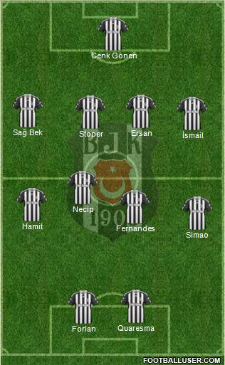 Besiktas JK Formation 2011