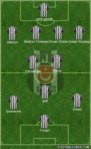 Besiktas JK Formation 2011