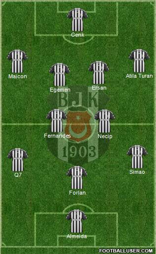 Besiktas JK Formation 2011