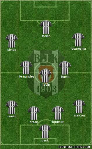 Besiktas JK Formation 2011
