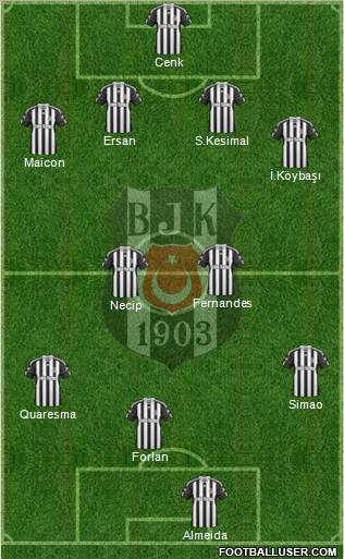 Besiktas JK Formation 2011
