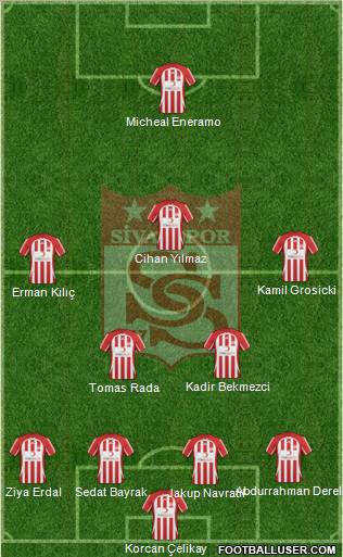 Sivasspor football formation