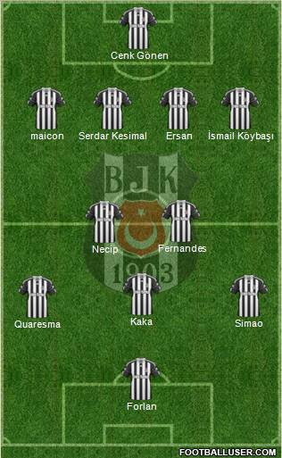 Besiktas JK Formation 2011