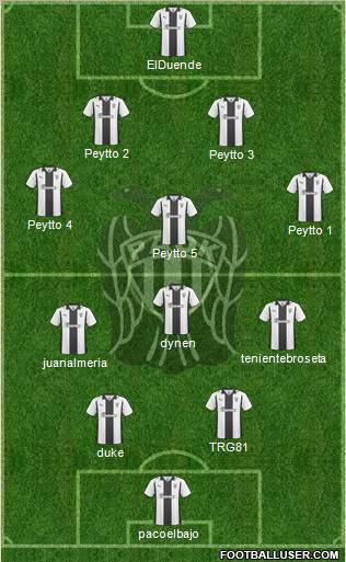 AS PAOK Salonika football formation