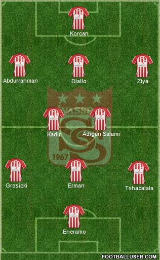 Sivasspor football formation