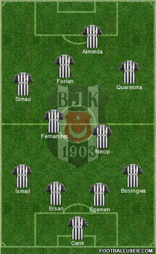 Besiktas JK Formation 2011