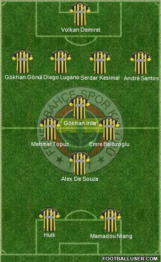 Fenerbahçe SK Formation 2011