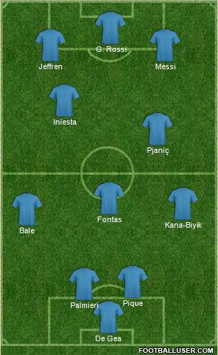 Pro Evolution Soccer Team Formation 2011