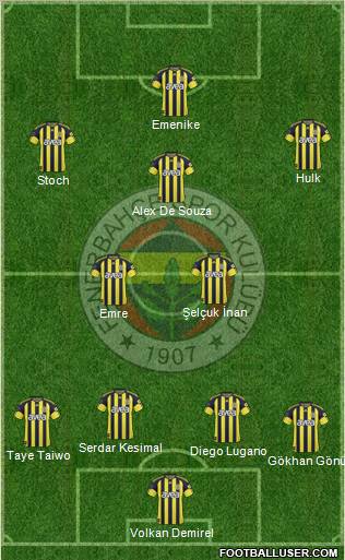 Fenerbahçe SK Formation 2011