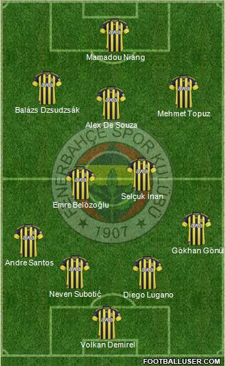 Fenerbahçe SK Formation 2011