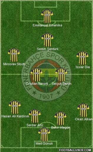 Fenerbahçe SK Formation 2011