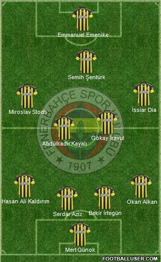Fenerbahçe SK Formation 2011