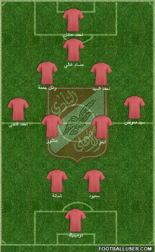 Al-Ahly Sporting Club Formation 2011