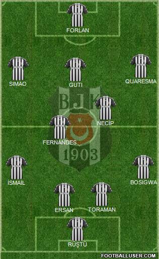 Besiktas JK Formation 2011