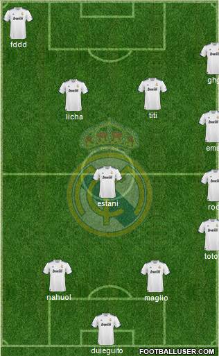 Real Madrid C.F. Formation 2011