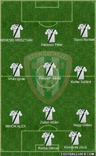 Haladás FC Formation 2011